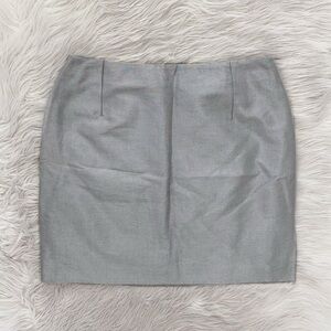 Versus by Versace Vintage 90s Y2K Silver Gray High Waisted Mini Skirt